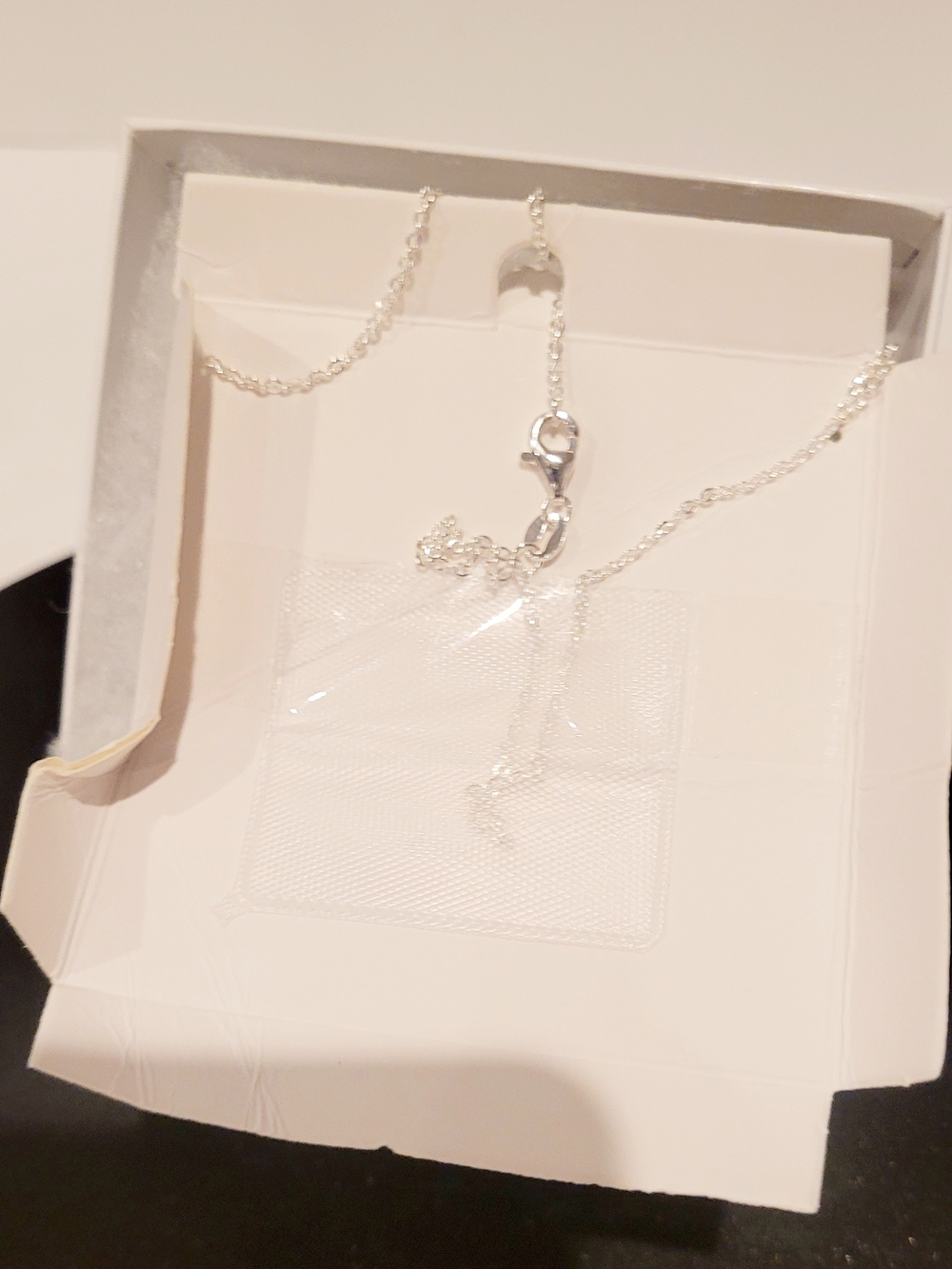 Jenna Blue Sterling Silver-Plated Blue Crystal Cross Necklace - Picture 2 of 2